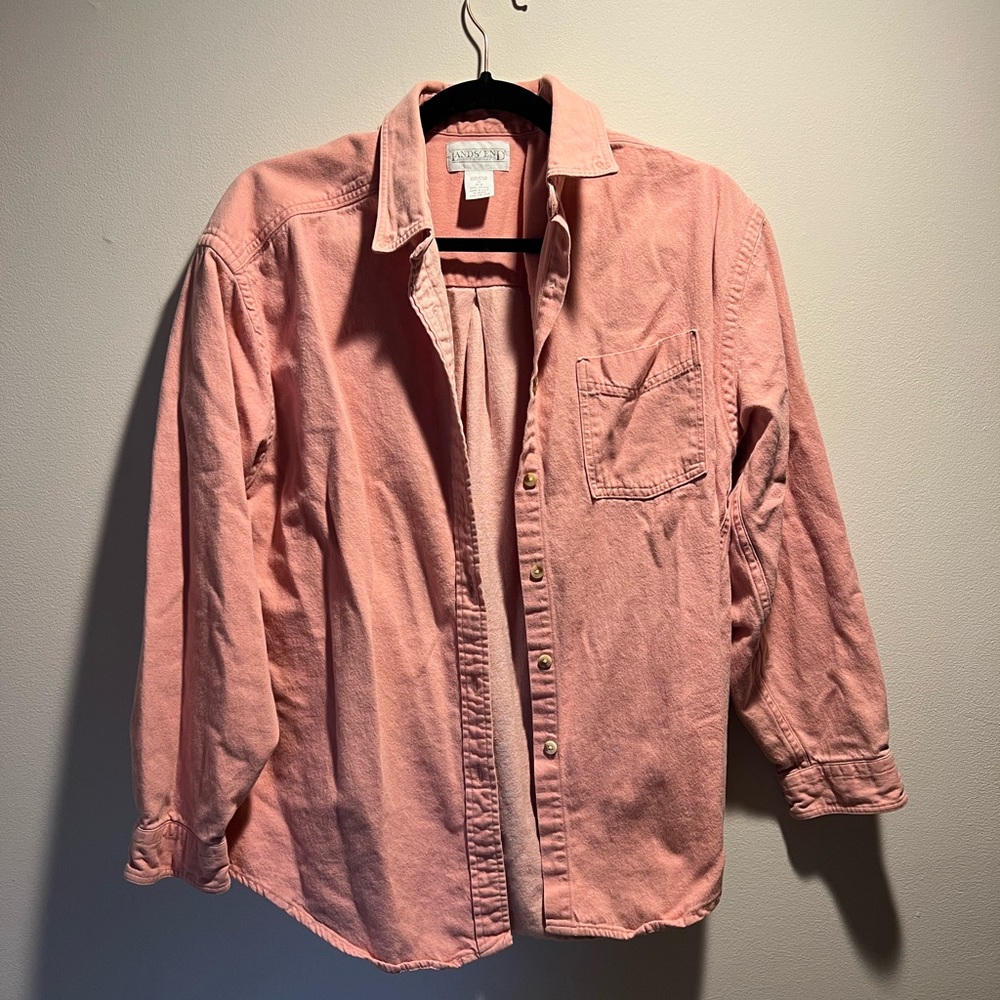 Lands End Button-Up Shirt